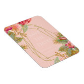 Rozen en goud sparen de Datum! | Koraal Magneet (Rechterzijde)