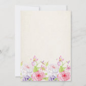 Rozen en gouden Confetti Kaart (Achterkant)