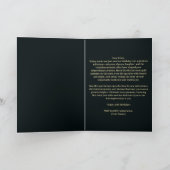 Rozen en gouden filigraan nummer 40e verjaardag kaart (Binnen)