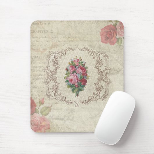 Rozen en Gravure Muismat (Met muis)