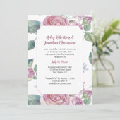  Rozen en Groen Receptie | Kaart (Staand voorkant)