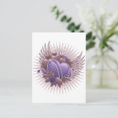 Rozen en harten briefkaart (Staand voorkant)