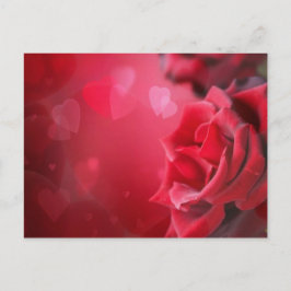rozen en harten briefkaart