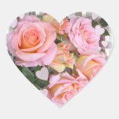 Rozen en harten ~ Hart Sticker (Voorkant)