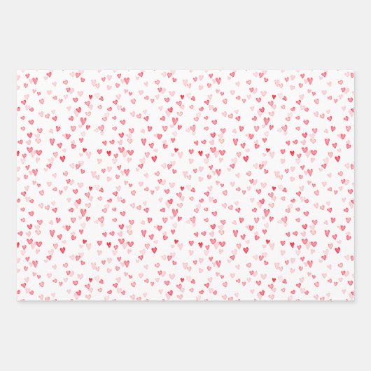 Rozen en harten inpakpapier Bladset (Voorkant 3)