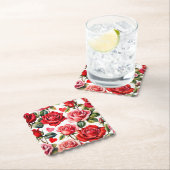 Rozen en harten kartonnen onderzetters (Insitu)