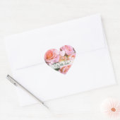  Rozen en harten met liefde Hart Sticker (Envelop)
