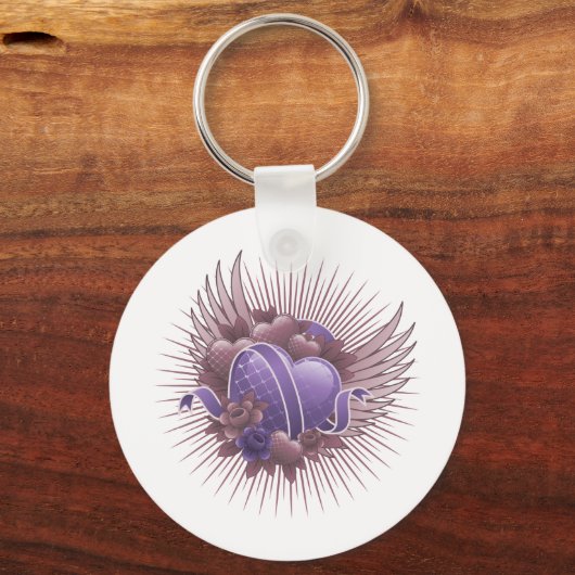 Rozen en harten sleutelhanger (Voorkant)