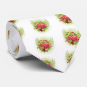 Rozen en harten stropdas (Opgerold)