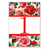 Rozen en harten tafel Kaart (Achterkant)