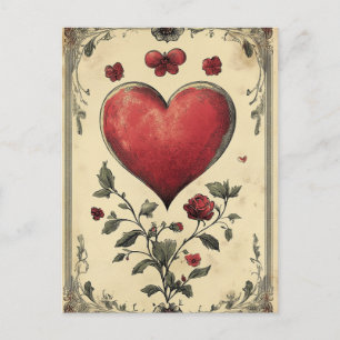 Rozen en harten Valentijnsdag Briefkaart