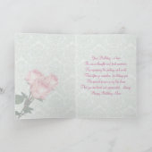 Rozen en harten - Verjaardagskaart voor mama Kaart (Binnen)