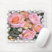 Rozen en harten ~Wedding Mousepad Muismat (Met muis)