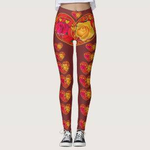 Rozen en Hearts designer leggings
