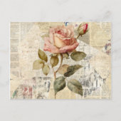 Rozen en Herinneringen Briefkaart Invitation (Voorkant)