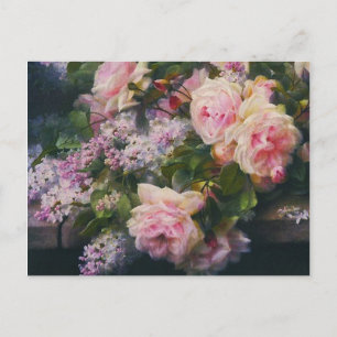 Rozen en het Vrijgezellenfeest van Lilacs Uitnodiging Briefkaart