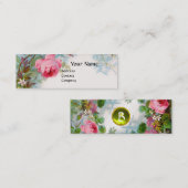 ROZEN en JASMINEN MONOGRAM GEM geel Mini Visitekaartje (Voorkant / Achterkant)