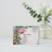 ROZEN EN JASMINEN MONOGRAM ORANJE GEM Pearl Visitekaartje (Staand voorkant)