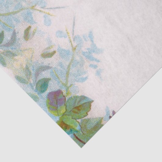 ROZEN EN JASMINEN - MONOGRAM - WEEFSELPAPIER TISSUEPAPIER (Detail)