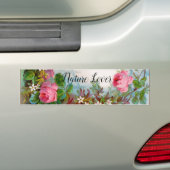ROZEN EN JASMINEN, VLOEISTBARE NATUUR LOVER BUM BUMPERSTICKER (Op auto)