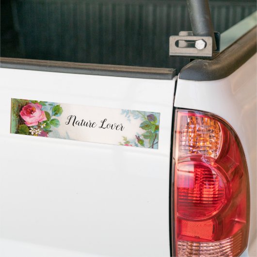 ROZEN EN JASMINEN, VLOEISTOESTELLEN VOOR DE NATUUR BUMPERSTICKER (Op Truck)