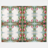 ROZEN EN JASMINEN  VLOERINGEN FLEECE DEKEN (Voorkant (Horizontaal))