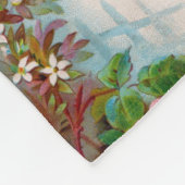 ROZEN EN JASMINEN  VLOERINGEN FLEECE DEKEN (Hoek)