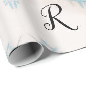 ROZEN EN JASMINES FLORALE MONOGRAAM CADEAUPAPIER (Rol Hoek)