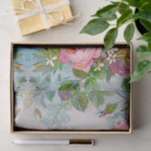 ROZEN EN JASMINES FLORALE MONOGRAM TISSUE PAPER TISSUEPAPIER (Geschenk)