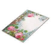 ROZEN EN JASMINES FLORALE SCHOONHEID MONOGEAM NOTITIEBLOK (Schuin)