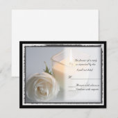 Rozen en kaarsen rsvp (Voorkant / Achterkant)