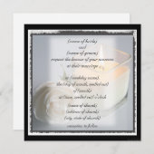 Rozen en kaarsenuitnodiging kaart (Voorkant / Achterkant)