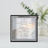 Rozen en kaarsenuitnodiging kaart (Staand voorkant)