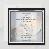 Rozen en kaarsenuitnodiging kaart (Voorkant)