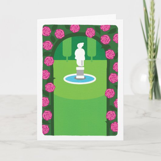 Rozen en Kaart van de tuin (Voorkant)