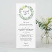 Rozen en Kaart van het Olijfwentelmenu (Staand voorkant)