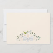 Rozen en kalligrafie met champagne save the date (Achterkant)