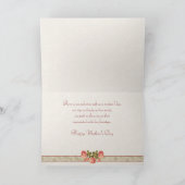  Rozen en Kant Moederdag Kaart (Binnen)