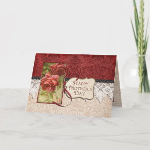  Rozen en Kant Moederdag Kaart
