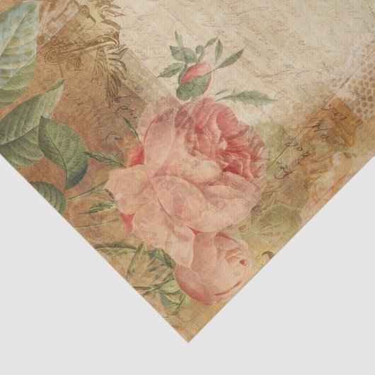 Rozen en Kant Tissuepapier (Detail)