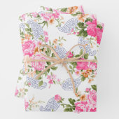 Rozen en knoppen inpakpapier vel (In situ)