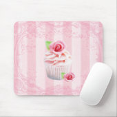 Rozen en koekjes Roze Bevroren Mousepad Muismat (Met muis)