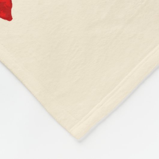 Rozen en kussen fleece deken (Hoek)