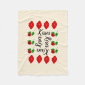 Rozen en kussen fleece deken (Voorkant)