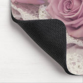 Rozen en Lace-nog-leven Mousepad Muismat (Hoek)