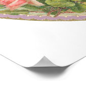 Rozen en lavender  Valentijn hart Poster (Hoek)