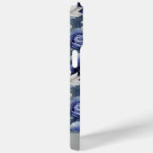  Rozen en lelies | Blauw en wit Case-Mate iPhone Case (Achterkant / Rechts)