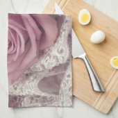 Rozen en leven in de ruimte theedoek (Quarter Fold)