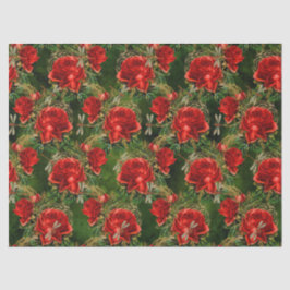 Rozen en libellen (Design 12) Tissuepapier