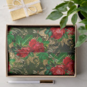 Rozen en libellen (Design 13) Tissuepapier (Geschenk)